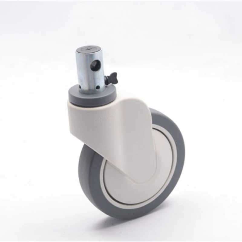 200mm 2D-2 Central Locking Single-Wheel Caster